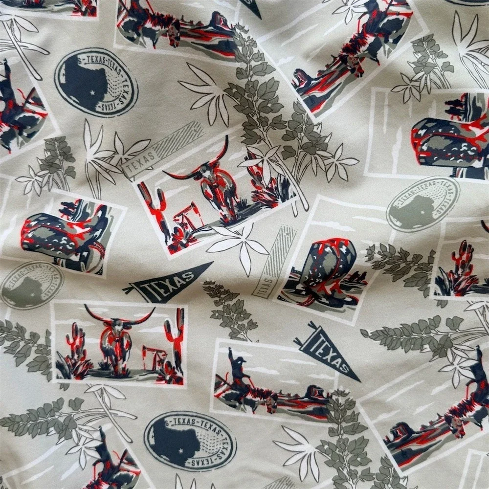Magellan‎ Outdoors Men's Board Shorts Swim Trunks Gray Texas Print XL Lined